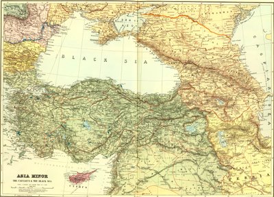 Asia Minor, the Caucasus & the Black Sea by Edward Stanford